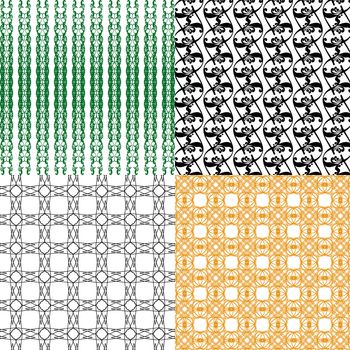 Set of abstract vintage geometric wallpaper pattern background.  illustration