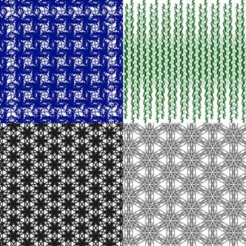 Set of  pattern. Modern stylish texture. Repeating abstract background.  illustration