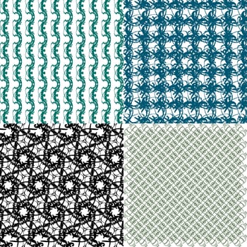 Set of  pattern. Modern stylish texture. Repeating abstract background.  illustration