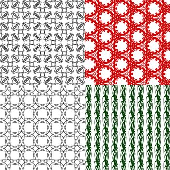 Set of abstract vintage geometric wallpaper pattern background.  illustration