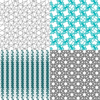 Set of  pattern. Modern stylish texture. Repeating abstract background.  illustration