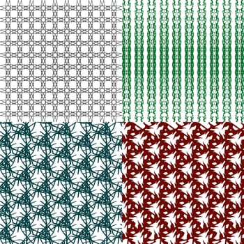 Set of  pattern. Modern stylish texture. Repeating abstract background.  illustration