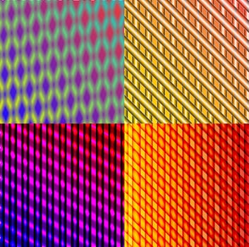 Set of dark abstract spectrum background lines.  illustration