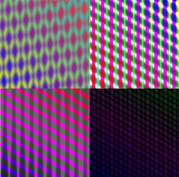 Set of dark abstract spectrum background lines.  illustration