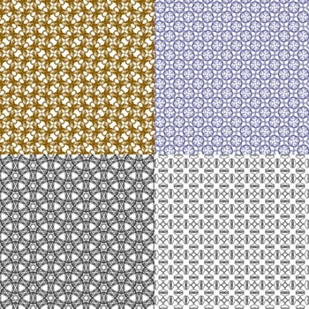 Set of  pattern. Modern stylish texture. Repeating abstract background.  illustration