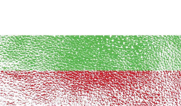 Flag of Bulgaria with old texture.  illustration