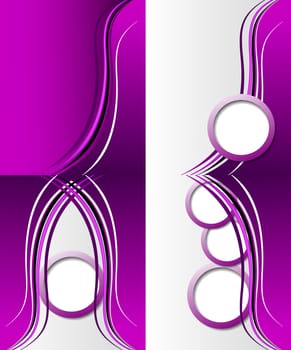 Set of 4 abstract purple backgrounds with space for your text. Raster copy.