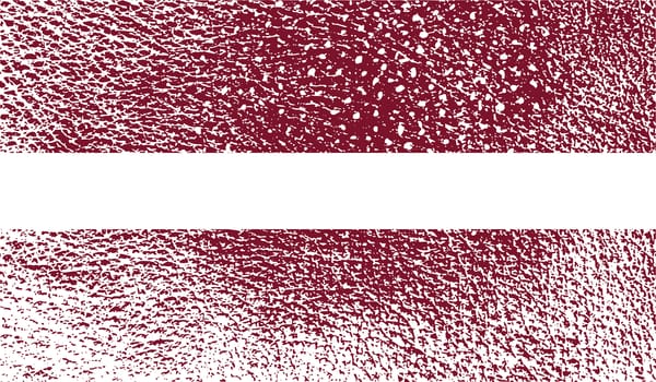 Flag of Latvia with old texture.  illustration