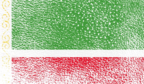 Flag of  with old texture.  illustration