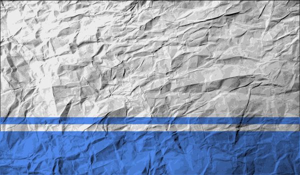 Flag of Altai Republic with old texture.  illustration