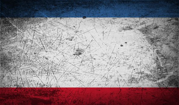 Flag of Crimea with old texture.  illustration