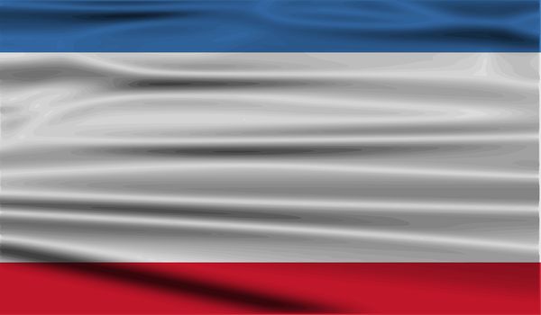 Flag of Crimea with old texture.  illustration