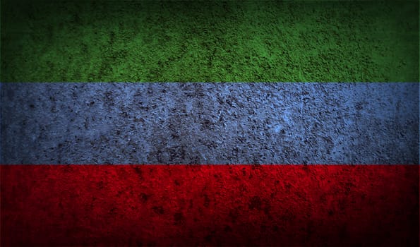 Flag of  with old texture.  illustration