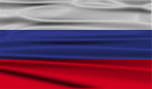 Flag of Russia with old texture.  illustration