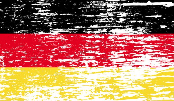 Flag of Germany with old texture.  illustration