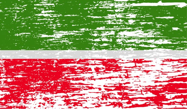 Flag of Tatarstan with old texture.  illustration