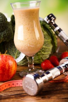 Fitness diet, vitamins, healthy and fresh