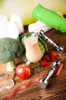 Fitness diet, vitamins, healthy and fresh