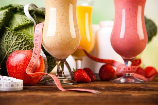 Fitness diet, vitamins, healthy and fresh