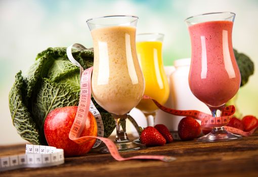 Fitness diet, vitamins, healthy and fresh