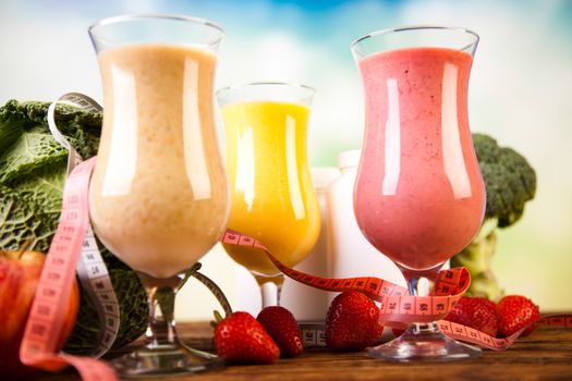 Fitness diet, vitamins, healthy and fresh
