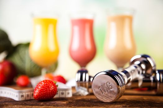 Smoothie diet, healthy and fresh