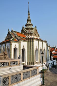 Famous pagoda in Grand Palace, Bangkok, Thailand