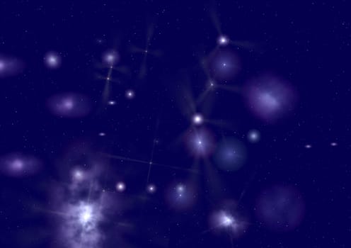 Small part of an infinite star field of space in the Universe. "Elements of this image furnished by NASA".