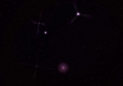 Small part of an infinite star field of space in the Universe. "Elements of this image furnished by NASA".