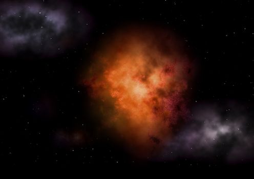 Small part of an infinite star field of space in the Universe. "Elements of this image furnished by NASA".