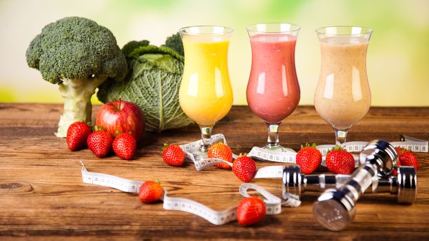 Smoothie diet, healthy and fresh