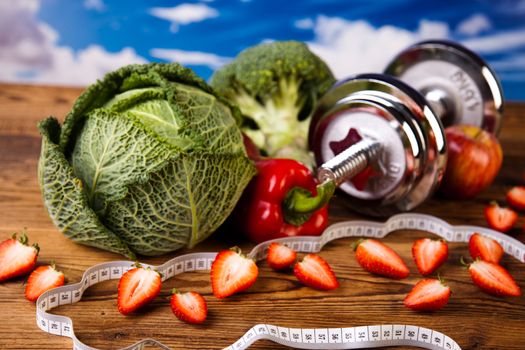 Weight loss, fitness, healthy and fresh