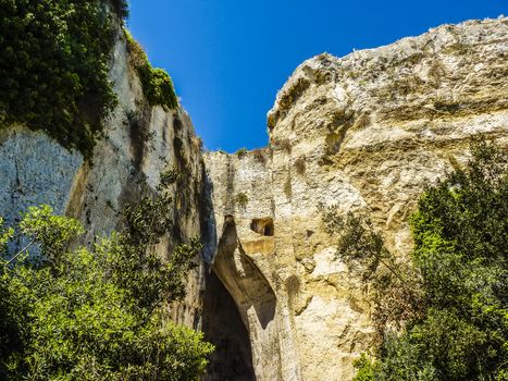 The Ear of Dionysius, near ancient Syracuse on Sicily, Italy.