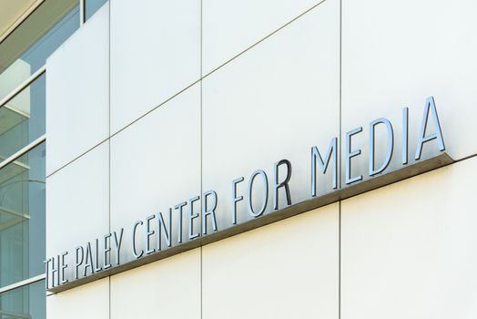 BEVERLY HILLS, CA/USA - MAY 10, 2015:  The Pawley Center for Media. The Pawley Center is a cultural institution designed to study mass media, entertainment and emerging technologies.