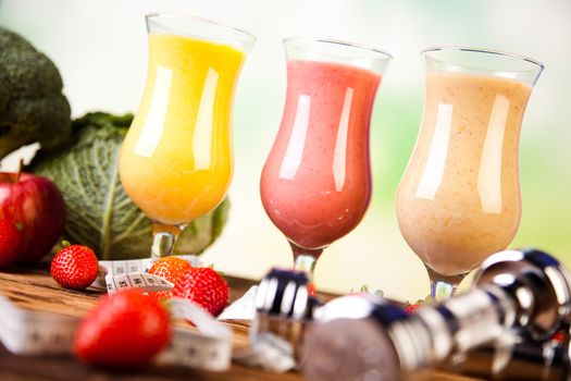 Smoothie diet, healthy and fresh