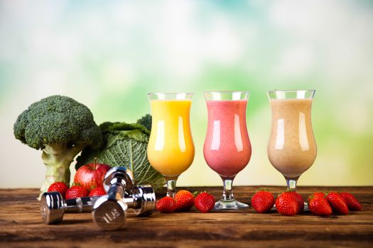 Smoothie diet, healthy and fresh
