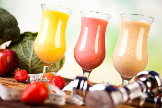 Smoothie diet, healthy and fresh