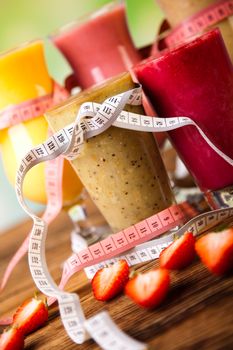 Dumbbell, healthy and fresh concept