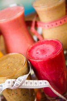 Dumbbell, healthy and fresh concept