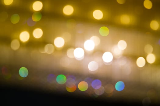 Blurry abstract background with bokeh defocused lights