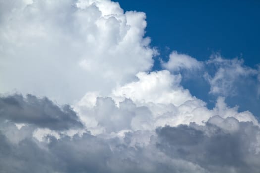 View white cloud with blue sky background