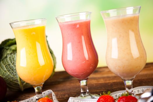Healthy diet, protein shakes, sport and fitness