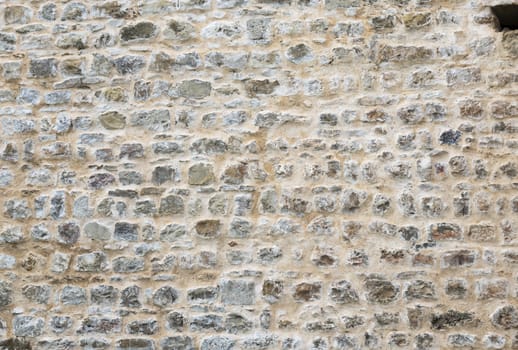 ols wall with concrete and stones