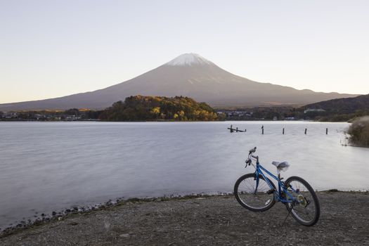 This photo was shot from the area around Mt.Fuji in Autumn. It is time to start snow cap on the top of Mt.Fuji. There are 5 lake around Mt.Fuji.