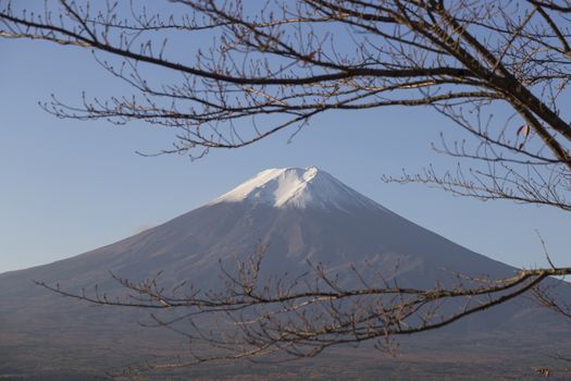 This photo was shot from the area around Mt.Fuji in Autumn. It is time to start snow cap on the top of Mt.Fuji. There are 5 lake around Mt.Fuji.