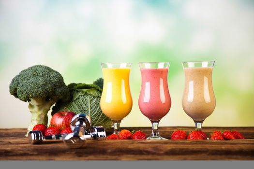 Smoothie diet, healthy and fresh