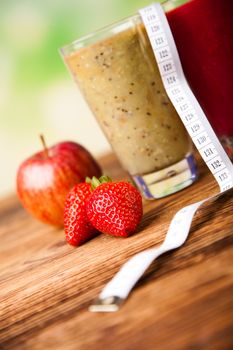 Healthy diet, protein shakes, sport and fitness