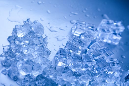 Ice cubes, cold and fresh concept