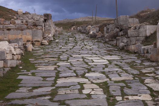 Main roadway through the ancient town of  Antioch Pisidian