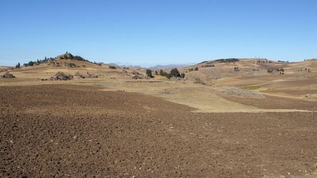 Landscape in Amhara province, Ethiopia, Africa